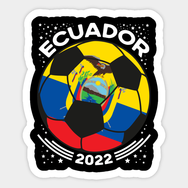 Ecuador Flag Soccer Football Team Sticker by mcoshop